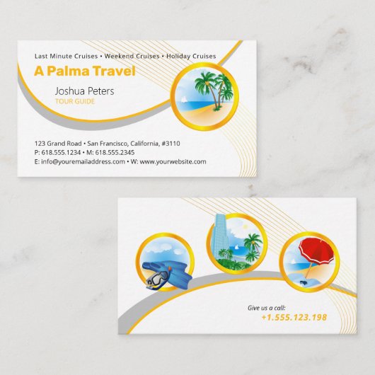 Rondleiding | Beste vakanties Visitekaartje (Voorkant / Achterkant)