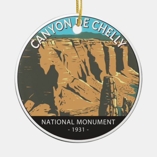  rondleiding Canyon De Chelly Keramisch Ornament (Voorkant)
