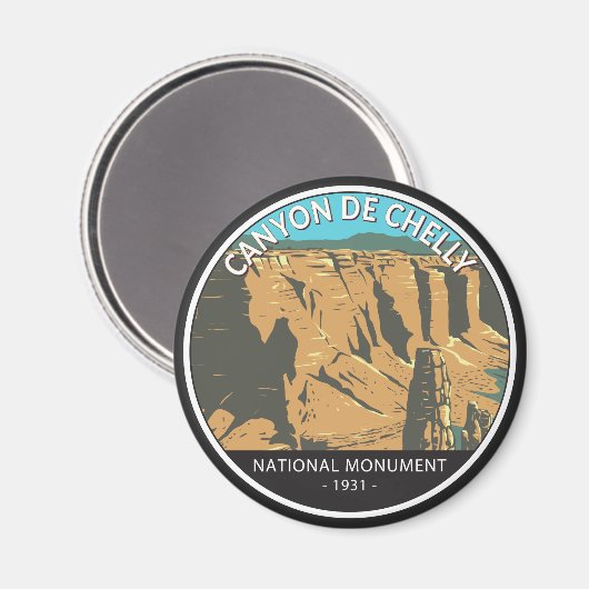  rondleiding Canyon De Chelly Magneet (Voorkant / Achterkant)