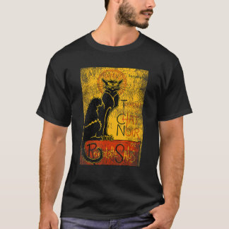rondleiding van de kat Noir zwarte kat voor hallo T-shirt