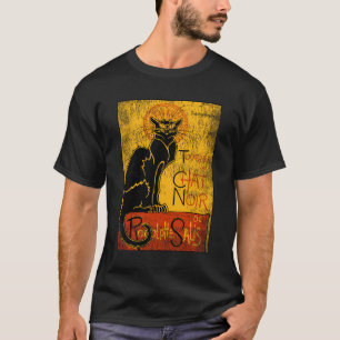 rondleiding van de kat noir zwarte kat voor hallo t-shirt