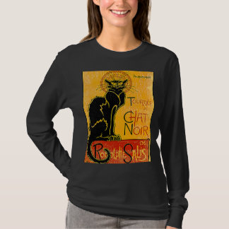 rondleiding van de kat Noir zwarte kat voor hallo T-shirt