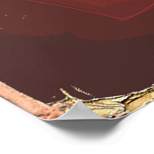 Rondleiding van het Universe  science fiction post Poster (Hoek)