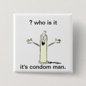 rondleiding vierkante button 5,1 cm (Voorkant)