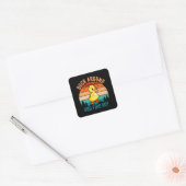 Rondlopen En Uitvinden Vierkante Sticker (Envelop)