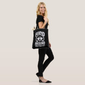Rondlummelen en erachter komen tote bag (Op model)
