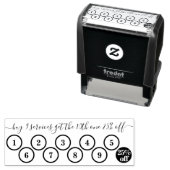 Rondnummer van de Loyalty Discount Circh Number Zelfinktende Stempel (In situ)