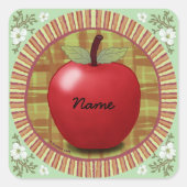 Rondo Apple Square Sticker (Voorkant)