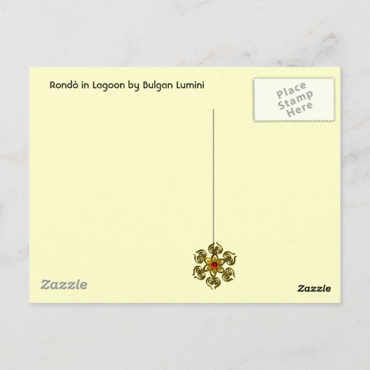 Rondò in Lagoon Briefkaart (Achterkant)