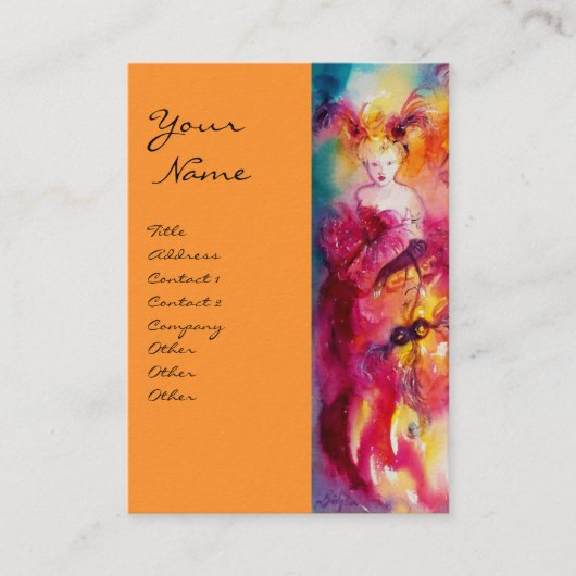 RONDO IN LAGOON Performance Arts, Costume Designer Visitekaartje (Voorkant)