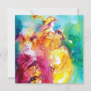 RONDO IN LAGOON, Sweet Sixteen Masquerade Party Kaart