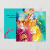 RONDO IN LAGOON, Sweet Sixteen Masquerade Party Kaart (Voorkant / Achterkant)