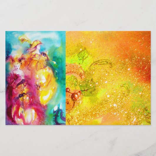 RONDO IN LAGOON/Venetiaanse Masquerade Ball Briefpapier (Voorkant)