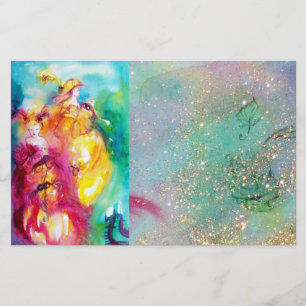 RONDO IN LAGOON/Venetiaanse Masquerade Ball Briefpapier