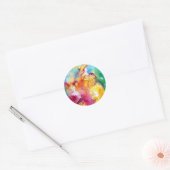 RONDO IN LAGOON/Venetiaanse Masquerade Ball Ronde Sticker (Envelop)