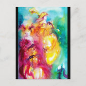 RONDO IN LAGOON/Venetiaanse Masquerade Ball Uitnodiging Briefkaart (Voorkant)