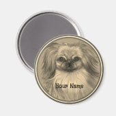 Rondo Pekingees-magneet Magneet (Voorkant / Achterkant)