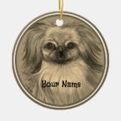 Rondo Pekingese dog ornament (Voorkant)