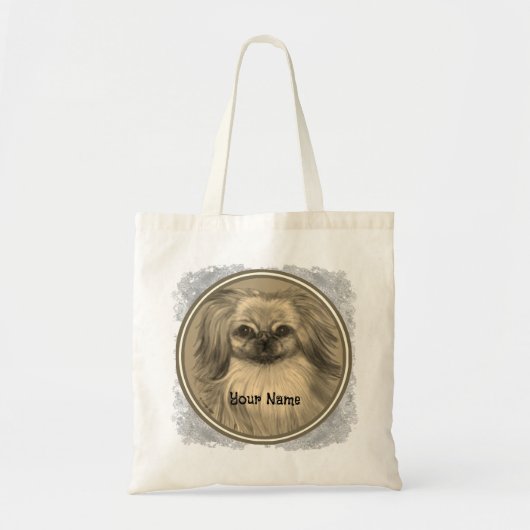 Rondo Pekingese Dog Tote Bag (Voorkant)