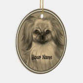 Rondo Pekingese hond ornament (Rechts)