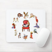 Rondom Alice door het kijkglas Muismat (Met muis)