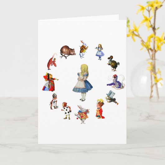 RONDOM ALICE IN SPROOKJESLAND KAART (Gele Bloem)