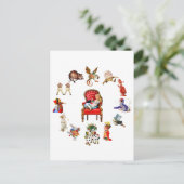 Rondom Alice in Wonderland Briefkaart (Staand voorkant)