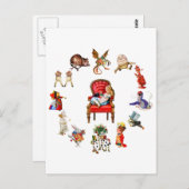 Rondom Alice in Wonderland Briefkaart (Voorkant / Achterkant)