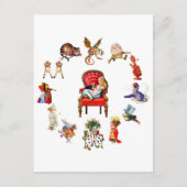 Rondom Alice in Wonderland Briefkaart (Voorkant)