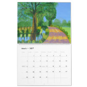 Rondom de wereldkalender kalender (Mar 2027)