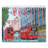 Rondom de wereldkalender kalender (Hoes)