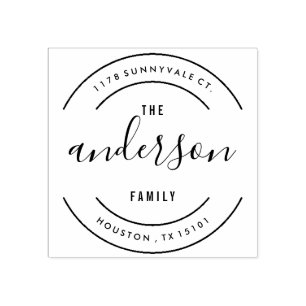 Rondom familie retour adres stempel