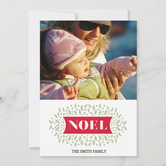 rondom noel feestdagenkaart (Voorkant)