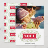 rondom noel feestdagenkaart (Voorkant / Achterkant)