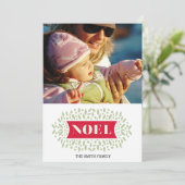 rondom noel feestdagenkaart (Staand voorkant)