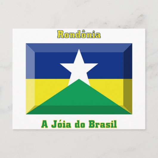 Rondônia Flag Gem Briefkaart (Voorkant)