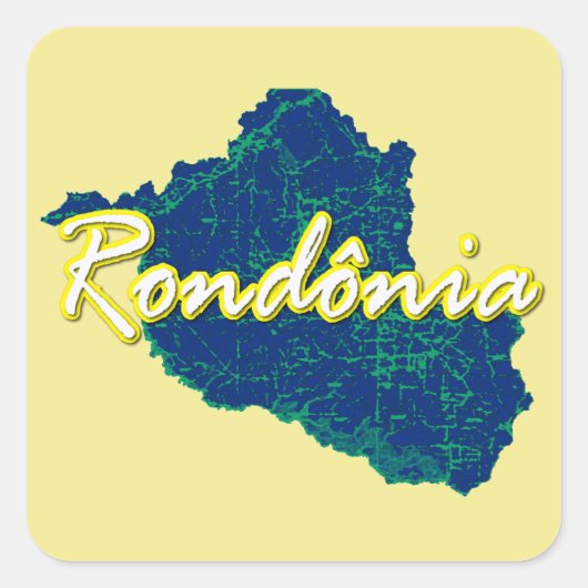 Rondonia Vierkante Sticker (Voorkant)
