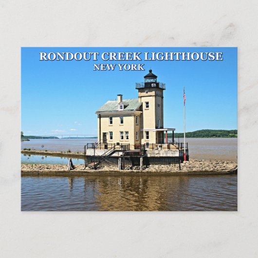 Rondout Creek Lighthouse, Briefkaart New York (Voorkant)