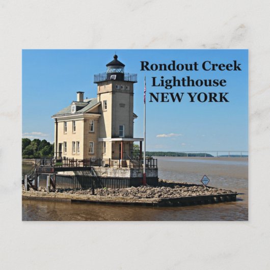 Rondout Creek Lighthouse, Briefkaart New York (Voorkant)