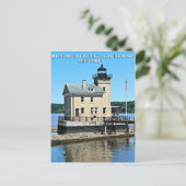 Rondout Creek Lighthouse, Briefkaart New York (Staand voorkant)