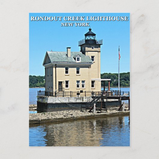 Rondout Creek Lighthouse, Briefkaart New York (Voorkant)