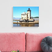 Rondout Creek Lighthouse, New York Canvas Afdruk (Insitu (Woonkamer))