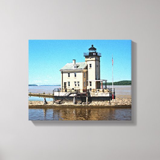 Rondout Creek Lighthouse, New York Canvas Afdruk (Voorkant)