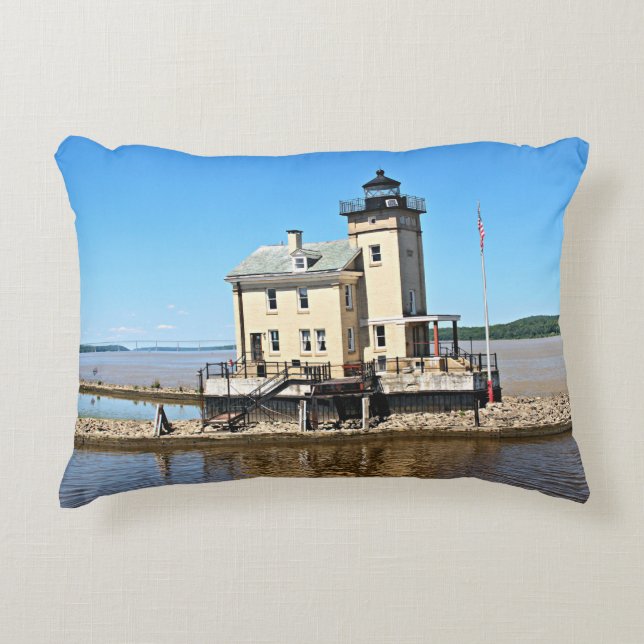 Rondout Creek Lighthouse, New York Decoratief Kussen (Voorkant)
