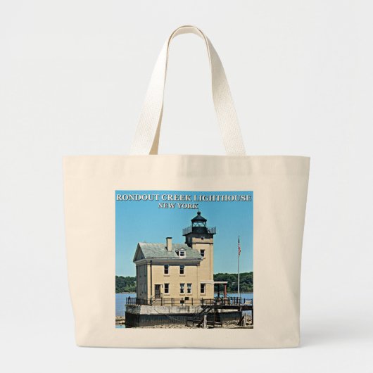 Rondout Creek Lighthouse, New York Grote Tote Bag (Voorkant)