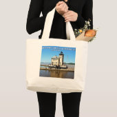Rondout Creek Lighthouse, New York Grote Tote Bag (Voorkant (product))