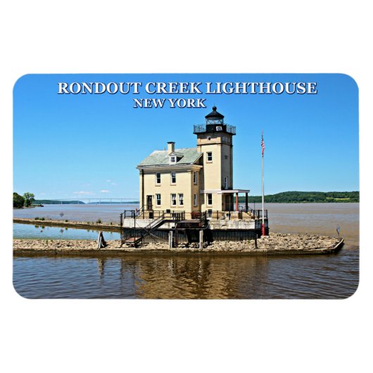 Rondout Creek Lighthouse, New York Magneet (Horizontaal)