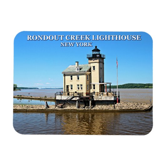 Rondout Creek Lighthouse, New York Magneet (Horizontaal)