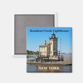 Rondout Creek Lighthouse, New York Magnet (Voorkant / Achterkant)