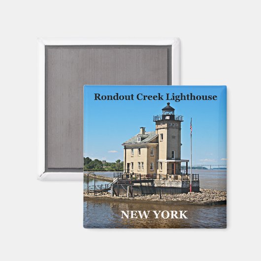 Rondout Creek Lighthouse, New York Magnet (Voorkant / Achterkant)